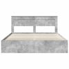 vidaXL Estructura de cama Concreto 200 x 200 cm Madera de pino macizo