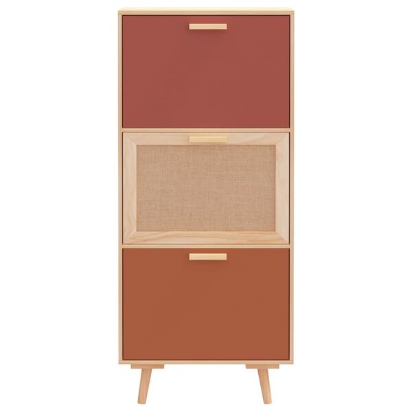 vidaXL Mueble zapatero madera contrachapada 52x25x120 cm