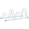 vidaXL Soporte para 4 bicicletas suelo independiente acero galvanizado