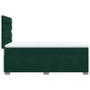 vidaXL Cama box spring con colch&oacute;n terciopelo verde oscuro 90x200 cm