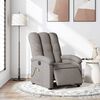 vidaXL Sill&oacute;n reclinable de masaje el&eacute;ctrico tela gris taupe