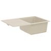 vidaXL Lavabo Beige 670 x 460 mm 80% Cuarzo y 20% Resina