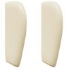 vidaXL Oreja de cabecero Crema PVC