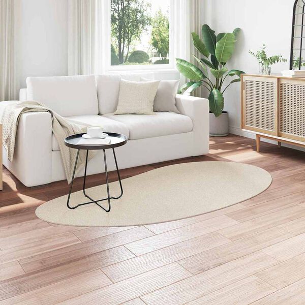 vidaXL Alfombras de &aacute;rea HUARTE Beige 100 x 200 cm Poli&eacute;ster