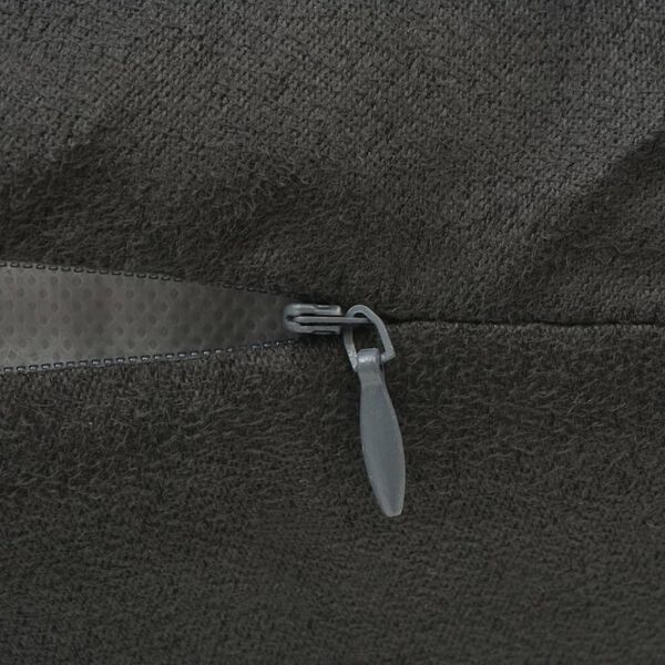 vidaXL Fundas de coj&iacute;n 4 uds 40x40cm poli&eacute;ster gamuza antracita