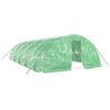 vidaXL Invernadero con estructura de acero verde 50 m&sup2; 10x5x2,3 m