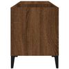vidaXL Mueble discos madera contrachapada roble marr&oacute;n 84,5x38x48 cm