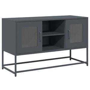 vidaXL Mueble para TV de acero gris antracita 100,5x39x60,5 cm