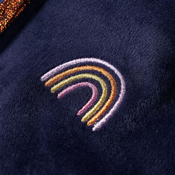 Chaqueta infantil con capucha azul marino 116