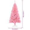 vidaXL &Aacute;rbol de Navidad con 150 LED con soporte Rosa 150 cm PVC