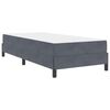 vidaXL Cama tipo Box Spring con colchón Gris oscuro 90 x 200 cm tela