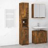 vidaXL Armario de ba&ntilde;o madera ingenier&iacute;a roble ahumado 32x34x188,5 cm