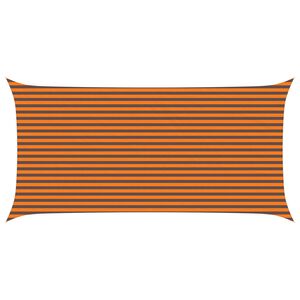 vidaXL Toldo Vela de Sombra Naranja y Marr&oacute;n 6 x 3 m