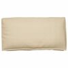 vidaXL Coj&iacute;n Beige 120 x 60 x 12 cm Tela Oxford