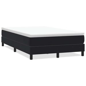 vidaXL Cama box spring sin colch&oacute;n negro terciopelo 120x220 cm