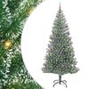 vidaXL &Aacute;rbol de Navidad Artificial Nevado con Luz LED Verde y 210 cm
