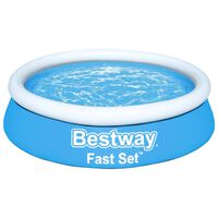 Bestway Piscina hinchable Fast Set redonda azul 183x51 cm