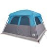 vidaXL Tienda de campa&ntilde;a familiar para 6 personas impermeable azul