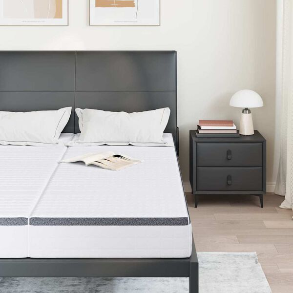 vidaXL Colch&oacute;n 2 pcs y gris 70 x 200 cm Resorte Bonell