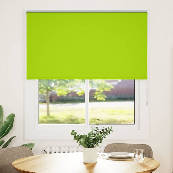 vidaXL Estor Enrollable Opaco hojas verde 125x150cm Tela Ancho 121,6cm