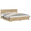 vidaXL Estructura de cama con cabecera Roble Sonoma 200 x 200 cm