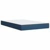 vidaXL Cama box spring con colchón tela azul 120x200 cm
