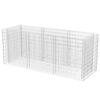 vidaXL Arriate de gaviones de acero 270x90x100 cm