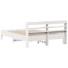 vidaXL Estructura de cama sin colch&oacute;n madera de pino blanca 140x190 cm
