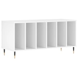 vidaXL Mueble para discos madera contrachapada blanco 100x38x48 cm