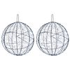 vidaXL Luz de adorno navide&ntilde;o 2 uds. 1900 LED Blanco fr&iacute;o &Oslash; 60 x 63 cm