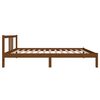 vidaXL Estructura cama sin colch&oacute;n madera maciza marr&oacute;n miel 100x200cm