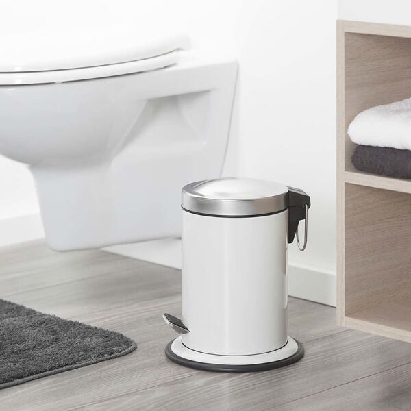 Sealskin Papelera con pedal Acero gris 3 L 361732410