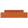 vidaXL Cajones de cama 2 uds madera maciza de pino marr&oacute;n cera