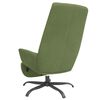 vidaXL Sill&oacute;n de relax con reposapi&eacute;s de terciopelo verde claro