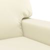 vidaXL Sill&oacute;n cuero sint&eacute;tico crema 60 cm