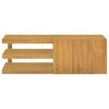 vidaXL Armario de ba&ntilde;o de pared madera maciza de teca 90x40x30 cm