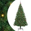 vidaXL &Aacute;rbol de Navidad artificial Verde 210 cm PVC y Acero y Pl&aacute;stico