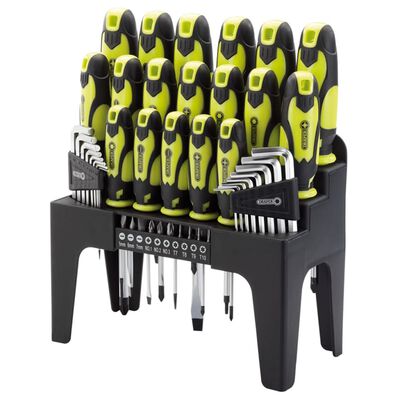 Draper Tools Destornilladores, llaves hex y puntas 44 pzas verde 78619