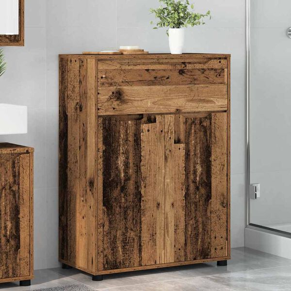 vidaXL Gabinete de Ba&ntilde;o con caj&oacute;n Madera Vieja 72,5 x 36,5 x 100 cm