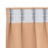 vidaXL Cortinas Opacas con Anillas 2 pcs Marr&oacute;n Claro 140 x 140 cm