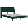 vidaXL Estructura de cama con colch&oacute;n Verde oscuro 120 x 200 cm