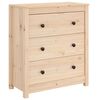 vidaXL Aparador de madera maciza de pino 70x35x80 cm