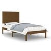 vidaXL Estructura de cama madera maciza pino marr&oacute;n miel 100x200 cm
