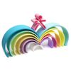 d&euml;na Juego de juguetes de silicona arco iris Pastel 12 piezas