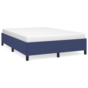vidaXL Cama sin colch&oacute;n tela azul 140x190 cm