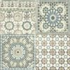 DUTCH WALLCOVERINGS Papel pintado azulejos árabes marrón