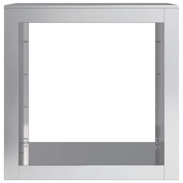 vidaXL Leñero acero galvanizado 60x40x60 cm