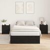 vidaXL Cama con almacenamiento Roble Negro 120 x 200 cm