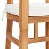 vidaXL Silla 2 pcs Marr&oacute;n 63 x 58 x 89 cm Madera de teca maciza