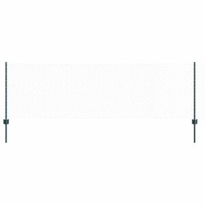 vidaXL Valla hexagonal con poste 25 x 0,8 m Acero recubierto de PVC